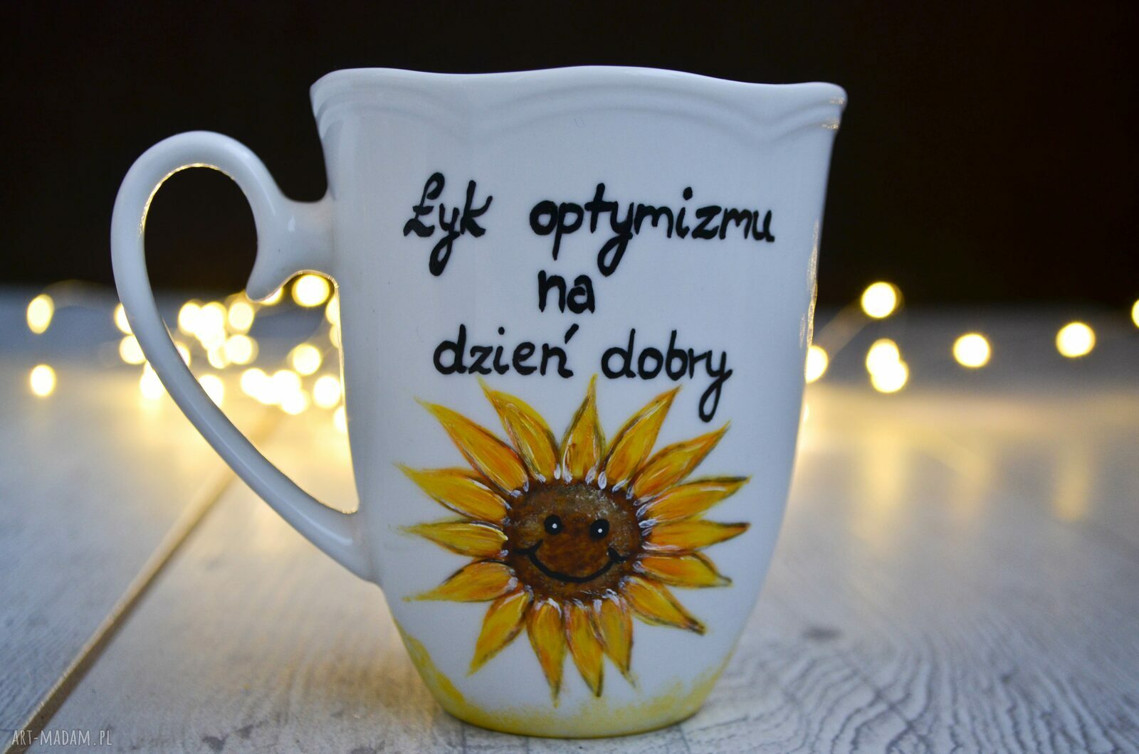 Zestaw 2 kubków na zamówienie - ręcznie malowany motyw kota i dyni
