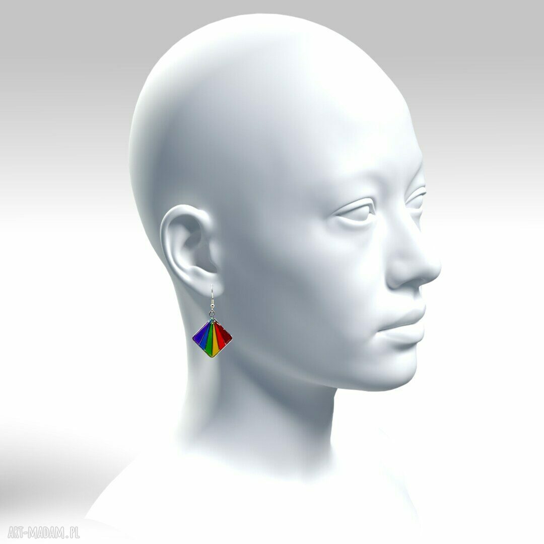 Kolczyki Pride z żywicy 011