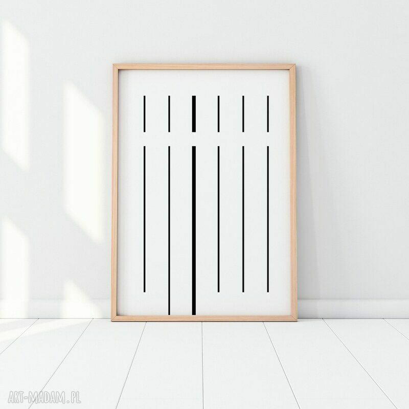Plakat Prison 50x70 cm czarno-biały - Hogstudio