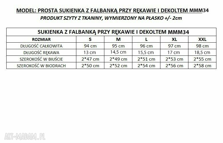 Prosta sukienka na lato - model 34 z wzorem łowickim na czarnym tle