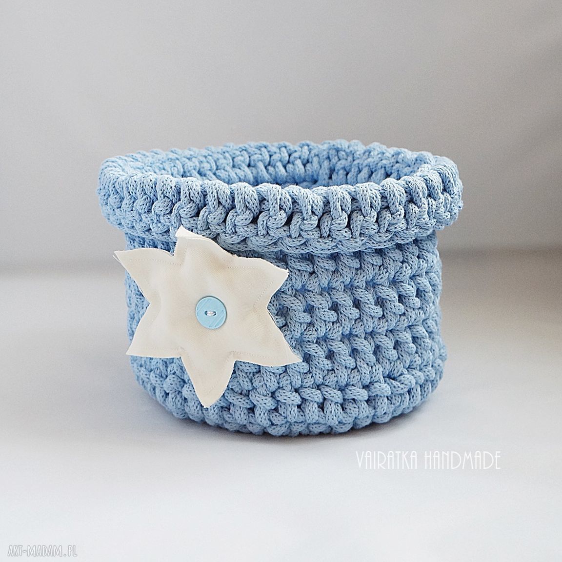 Koszyk gwiazdką kosz przechowywanie sznurek okrągły bawełnianego