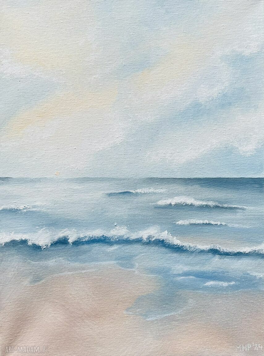 Przedwiośnie - obraz morze i plaża na wiosnę Bohemian Soul (30x40 cm)