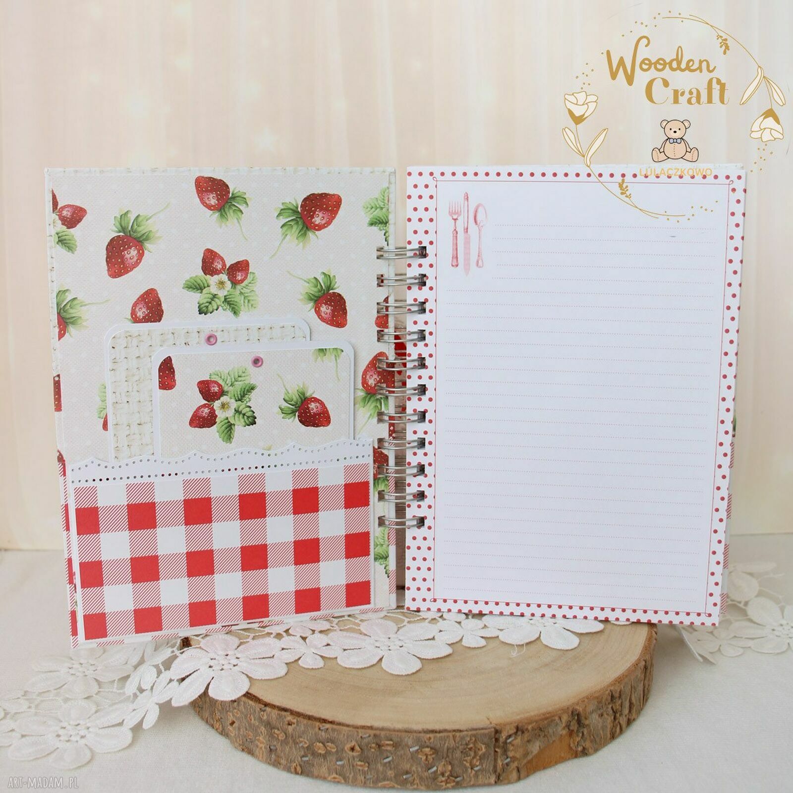 Przepiśnik “Strawberry” - notes kulinarny na przepisy (80 kartek)