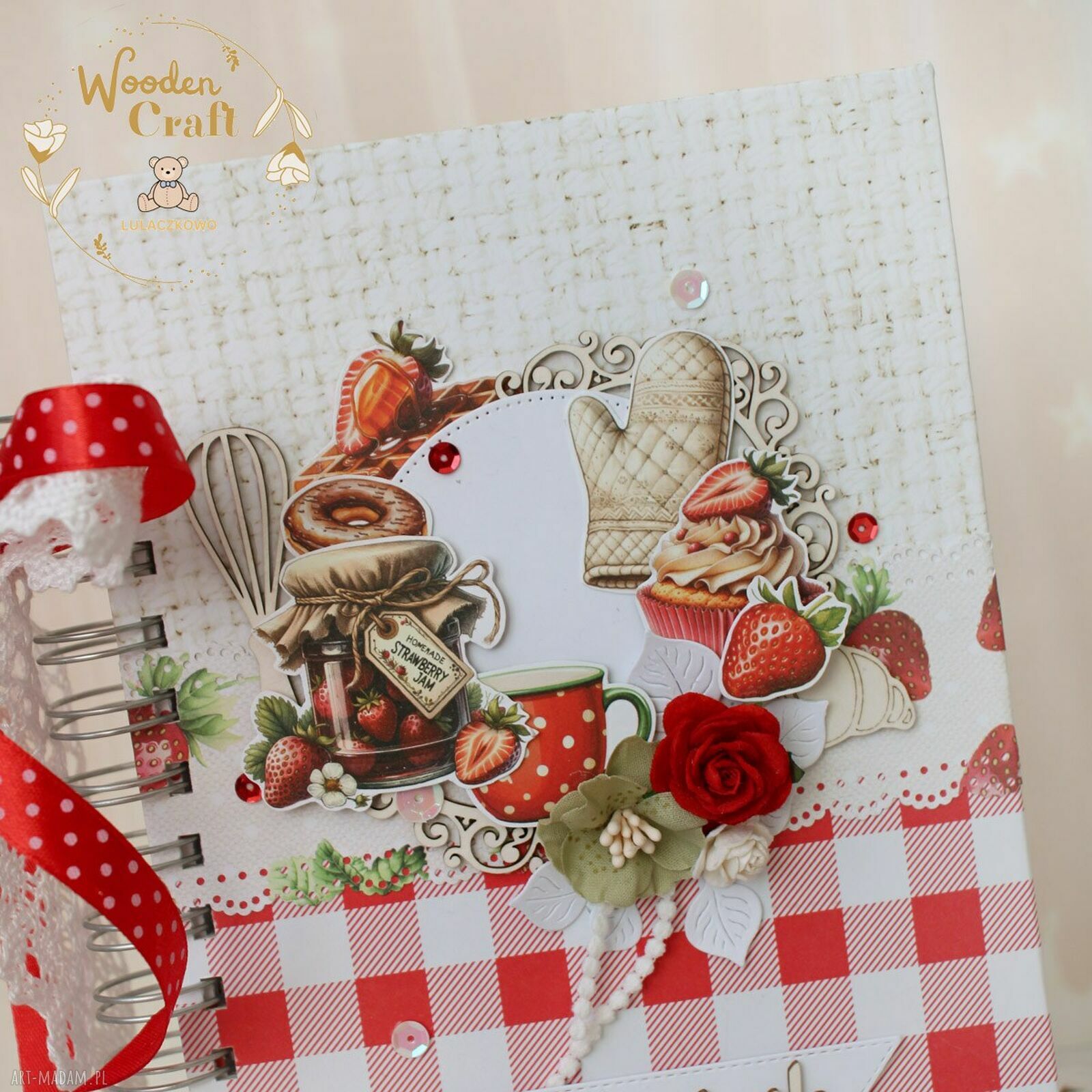 Przepiśnik “Strawberry” - notes kulinarny na przepisy (80 kartek)