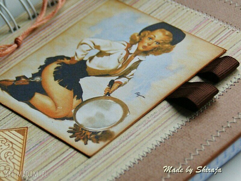 Przepisnik Pin-Up Girl - scrapbookingowy notes na przepisy