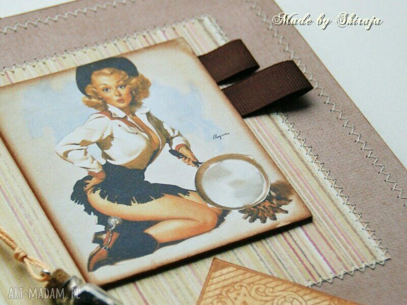 Przepiśnik A5 Pin Up Girl - ręcznie robiona książka kucharska
