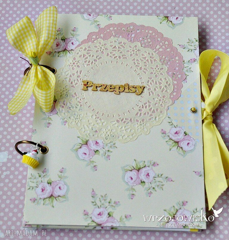 Przepiśnik romantyczny kucharska książka scrapbooking kuchnia