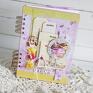 różowe scrapbooking notesy kulinarny przepiśnik z babeczkami, #728