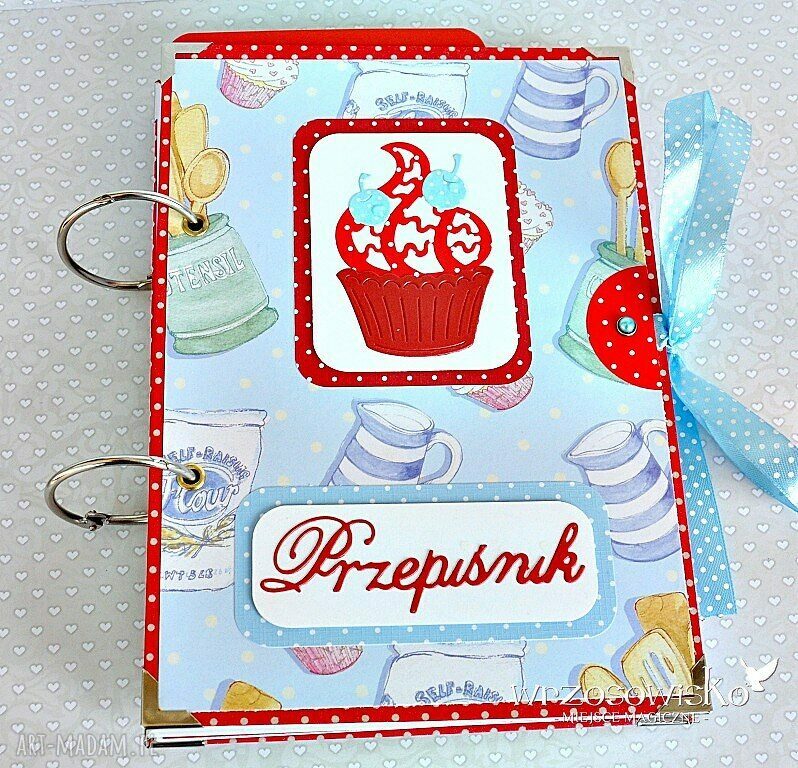 Przepiśnik z przekładkami ręcznie zrobione