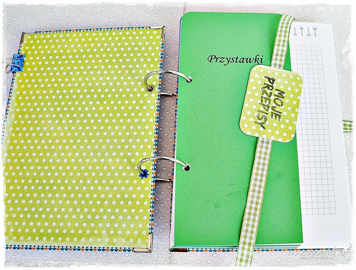 Przepiśnik z przekładkami HandMade
