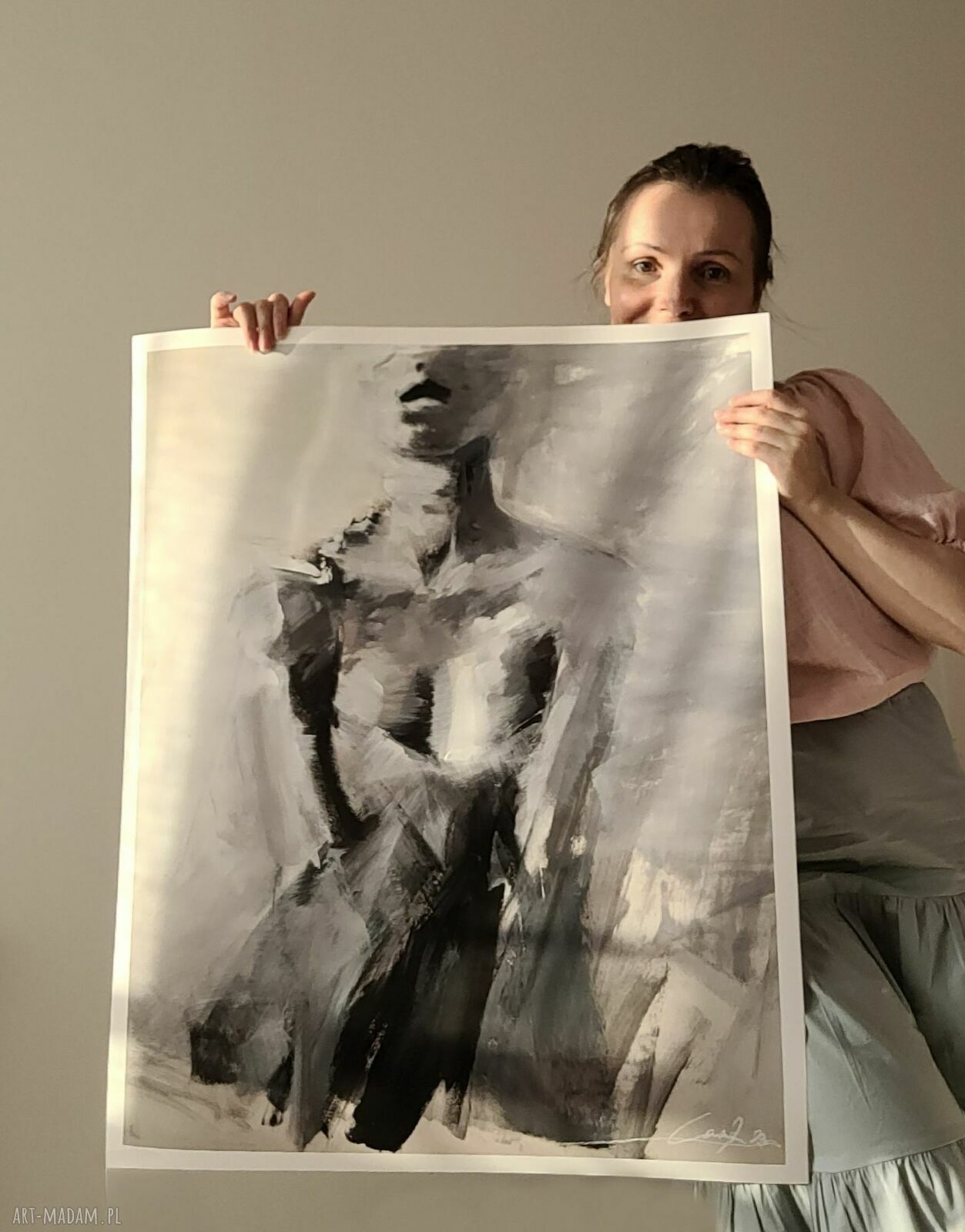 Przesiane Myśli - autorska grafika 80x60 cm do sypialni i salonu
