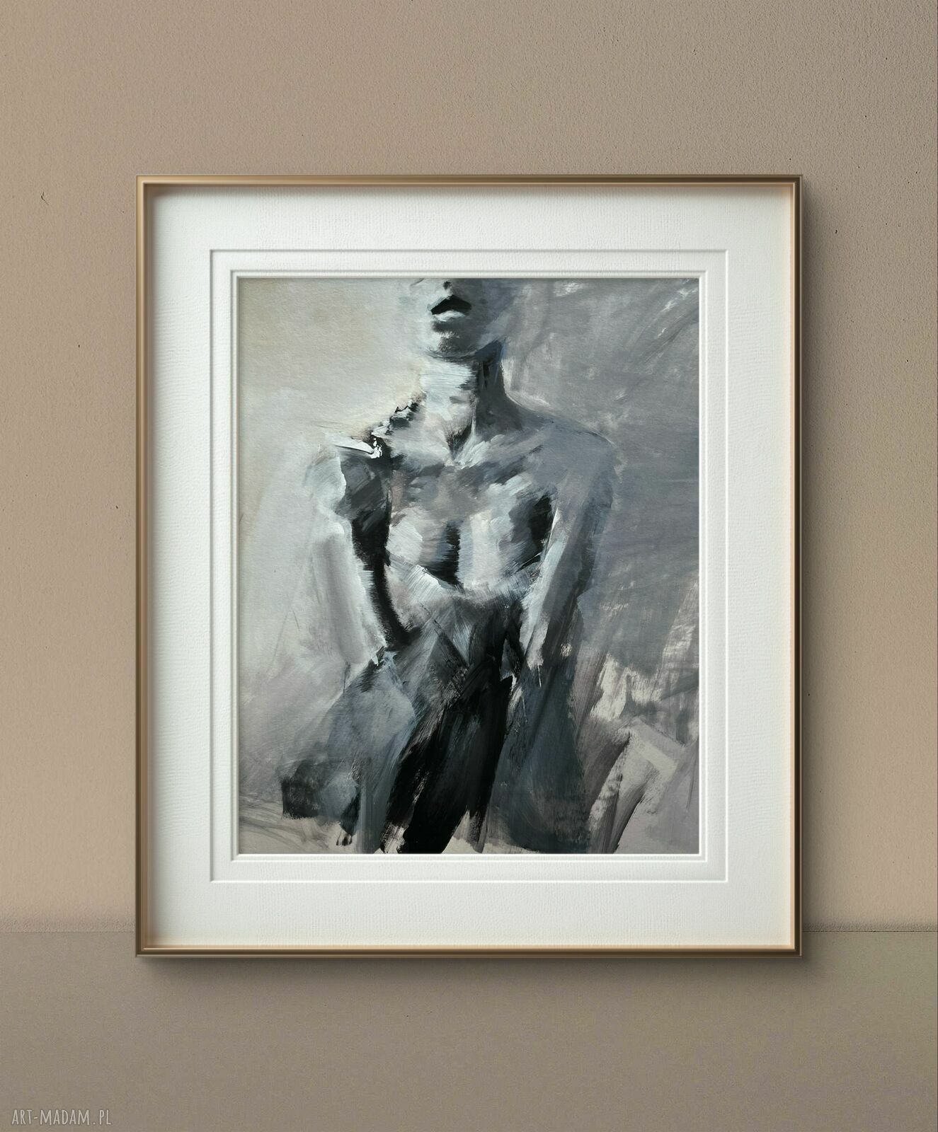 Przesiane Myśli - autorska grafika 80x60 cm do sypialni i salonu