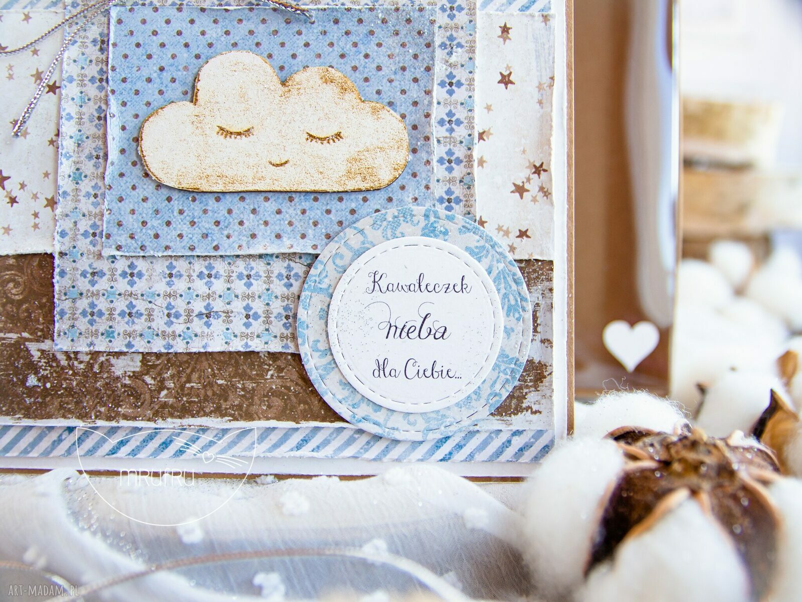 kartki: Przeurocza kartka dla dziecka w pudełeczku z szybką. NARODZINY. CHRZEST