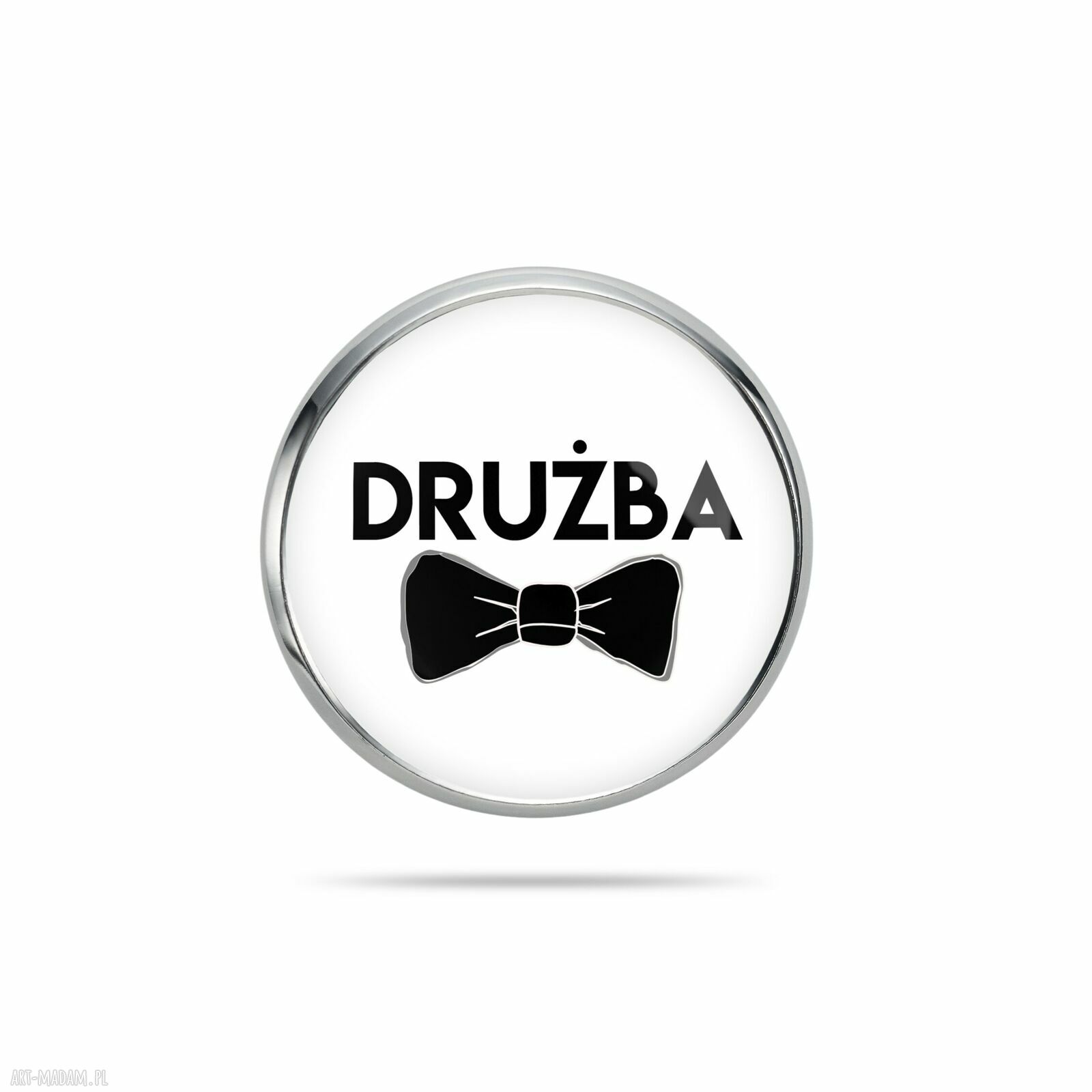 Przypinka do klapy marynarki - Drużba - prezent na wesele
