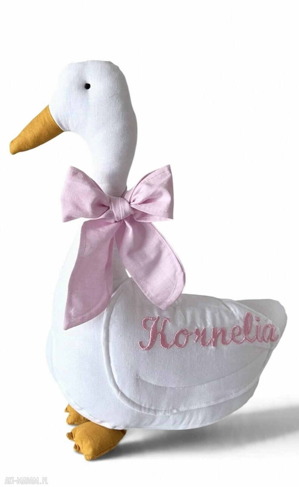 Personalizowana przytulanka gąska z imieniem dziecka