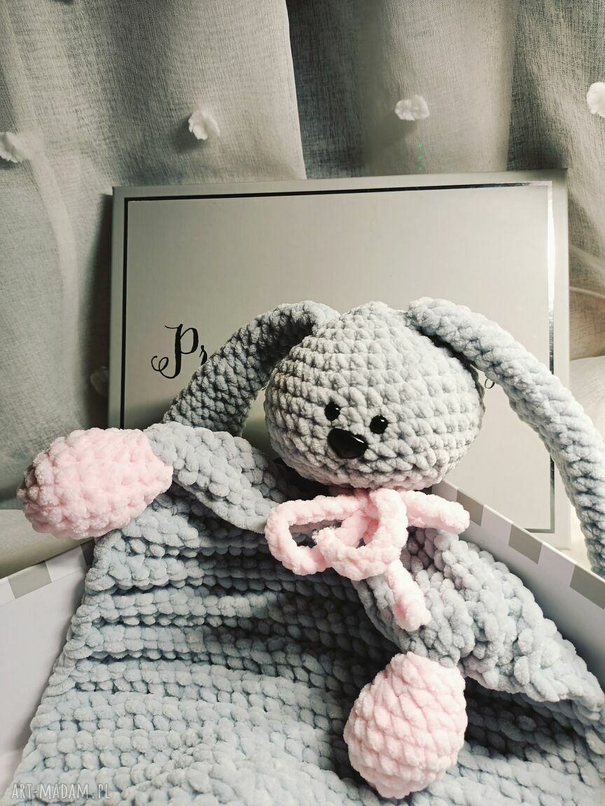 Kocyk - przytulanka dla noworodka do gondoli (rękodzieło Hug Me Collection)