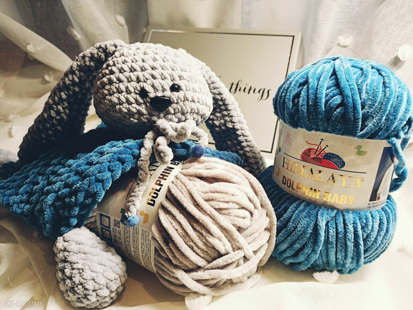 Kocyk - przytulanka dla noworodka Hug Me Collection do kołyski i wózka