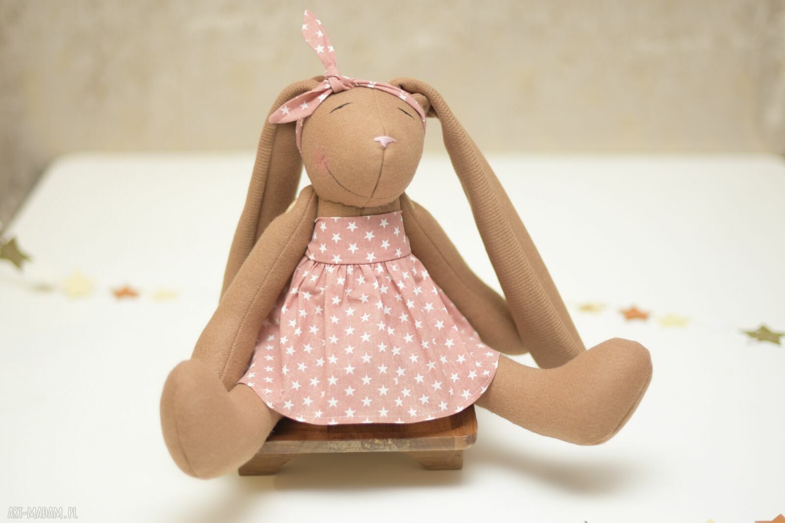 Personalizowana przytulanka Króliczek z imieniem na uchu