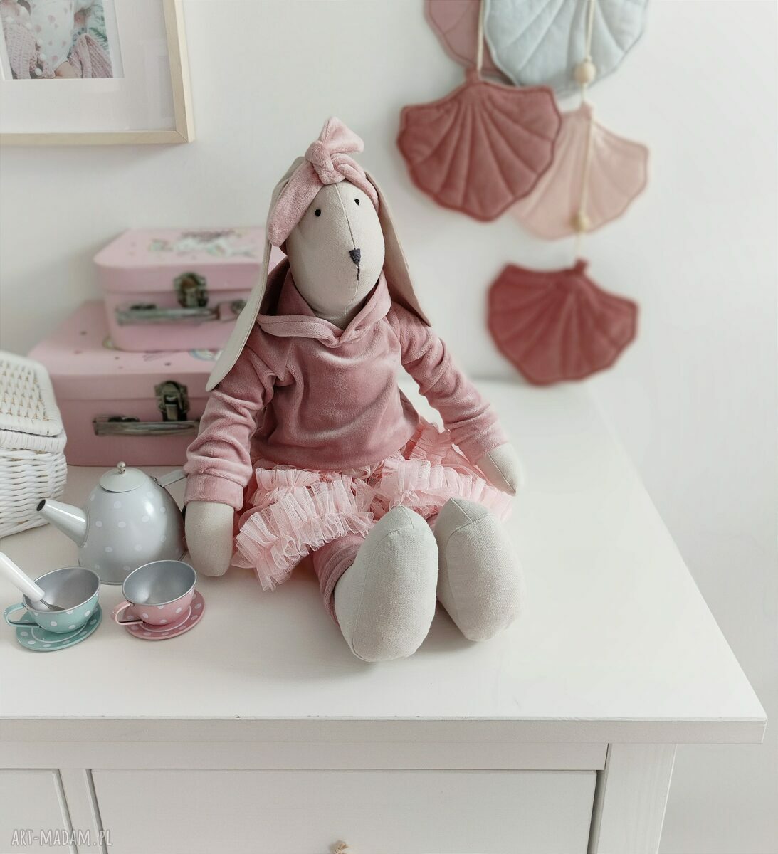 maskotki: Przytulanka królik handmade