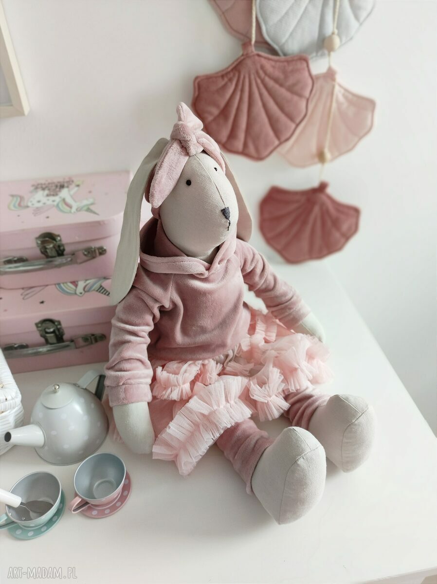 maskotki: Przytulanka królik handmade