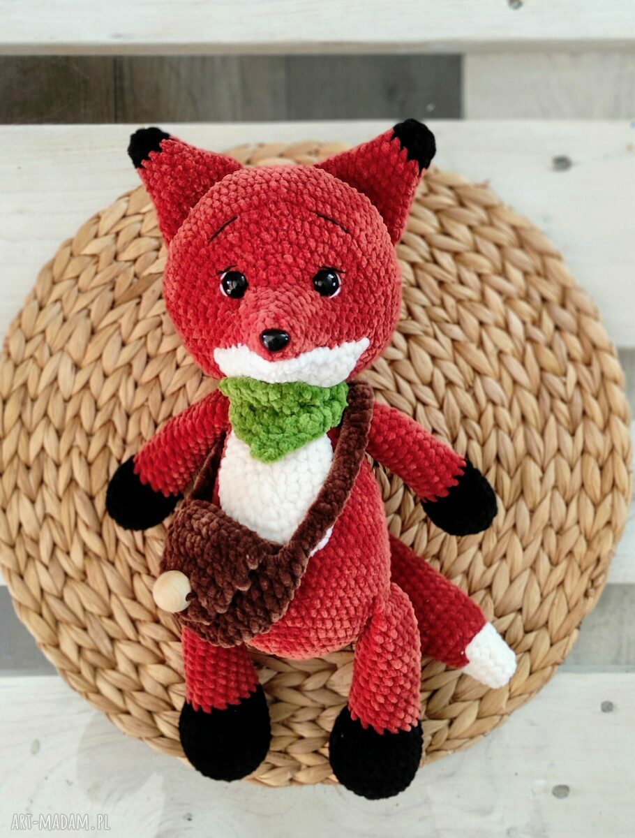 maskotki: Śliczny lisek handmade