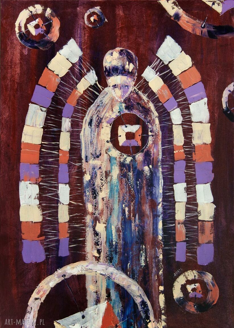 Przywrócenie do stanu pierwotnego. Obraz giclee z aniołem i sercem (Canvas)