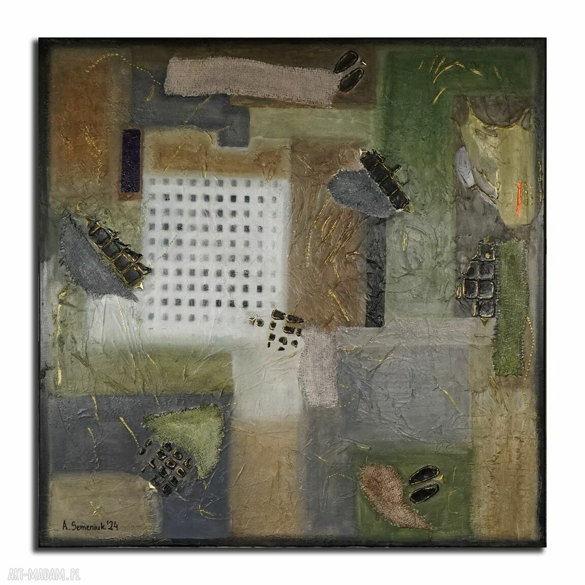 'Ptaki Alfreda' - 90 x 90 cm