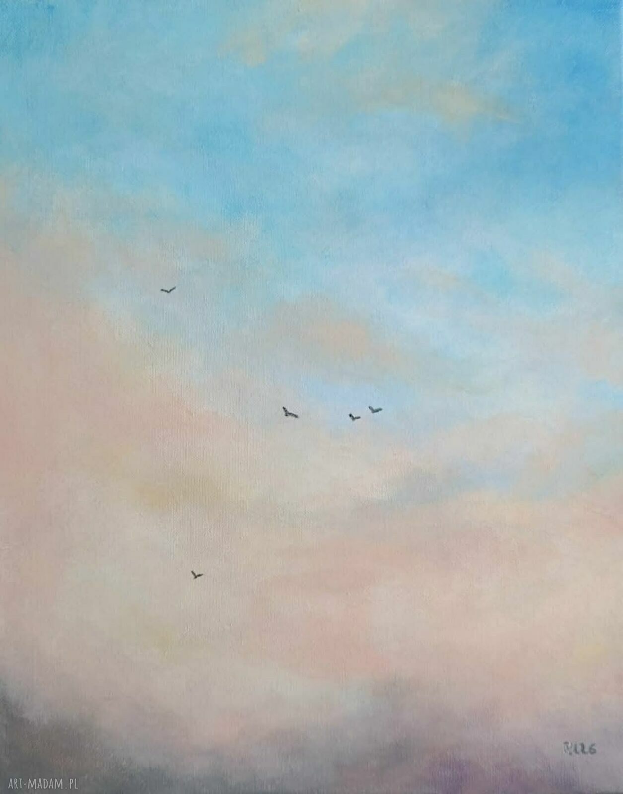 Obraz akrylowy „Ptaki na niebie” 50x40 cm