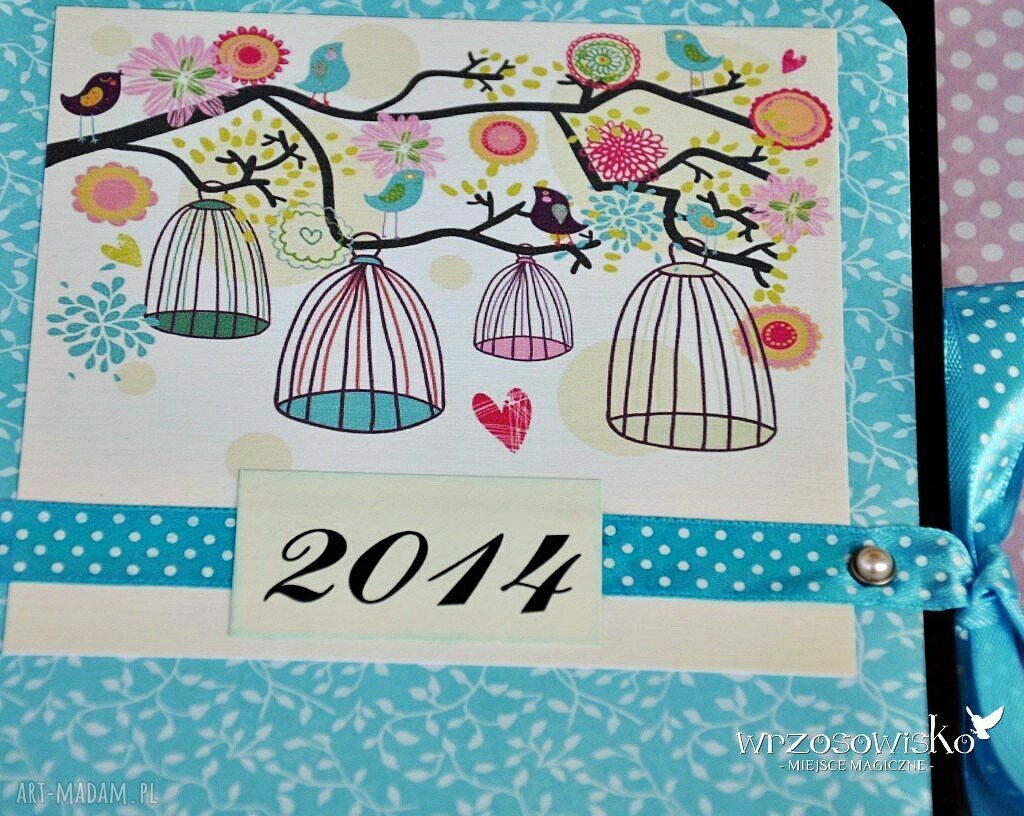 Ptasi kalendarz handmade