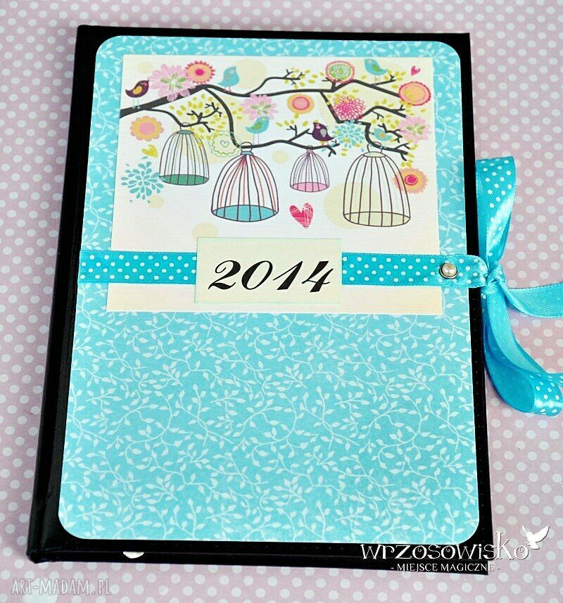 Ptasi kalendarz ptaki ptak scrapbooking jedyny swoim rodzaju