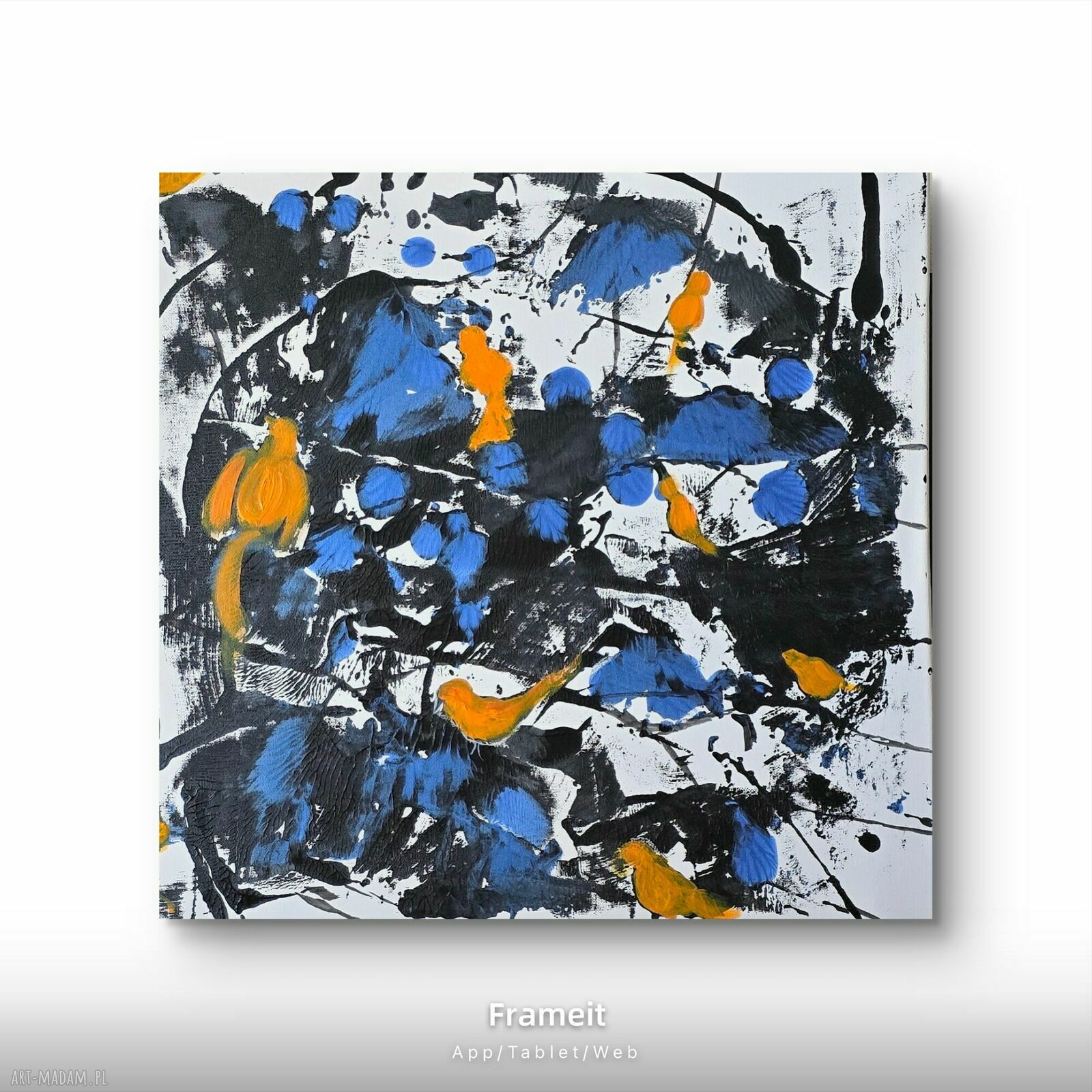 Ptaszarnia - obraz akrylowy na płótnie 50x50x1 cm