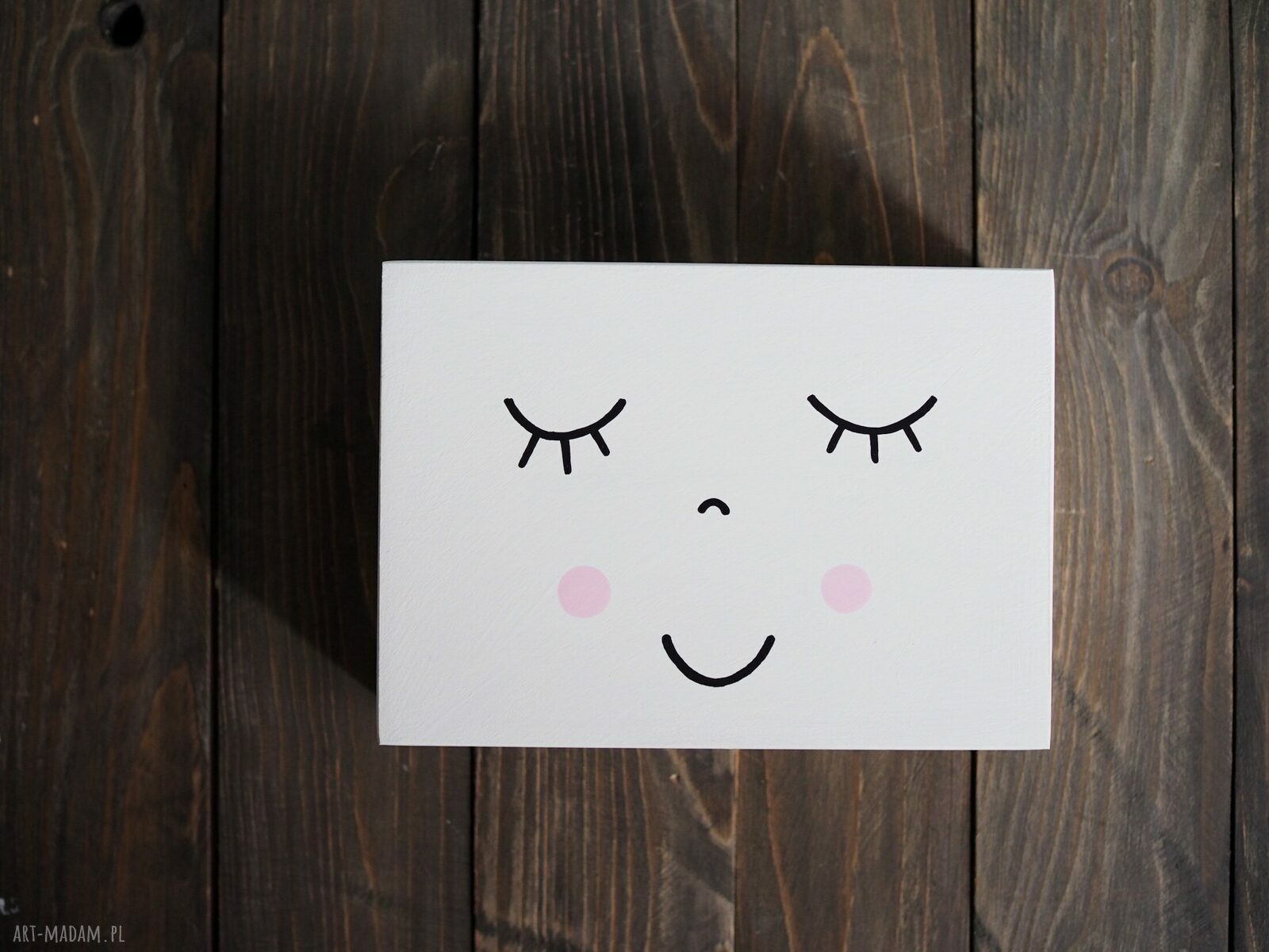 Pudełko na zdjęcia 10x15 cm i przybory - rękodzieło Sleep
