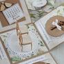 oryginalne scrapbooking kartki pudełko kartka - ślub wesele