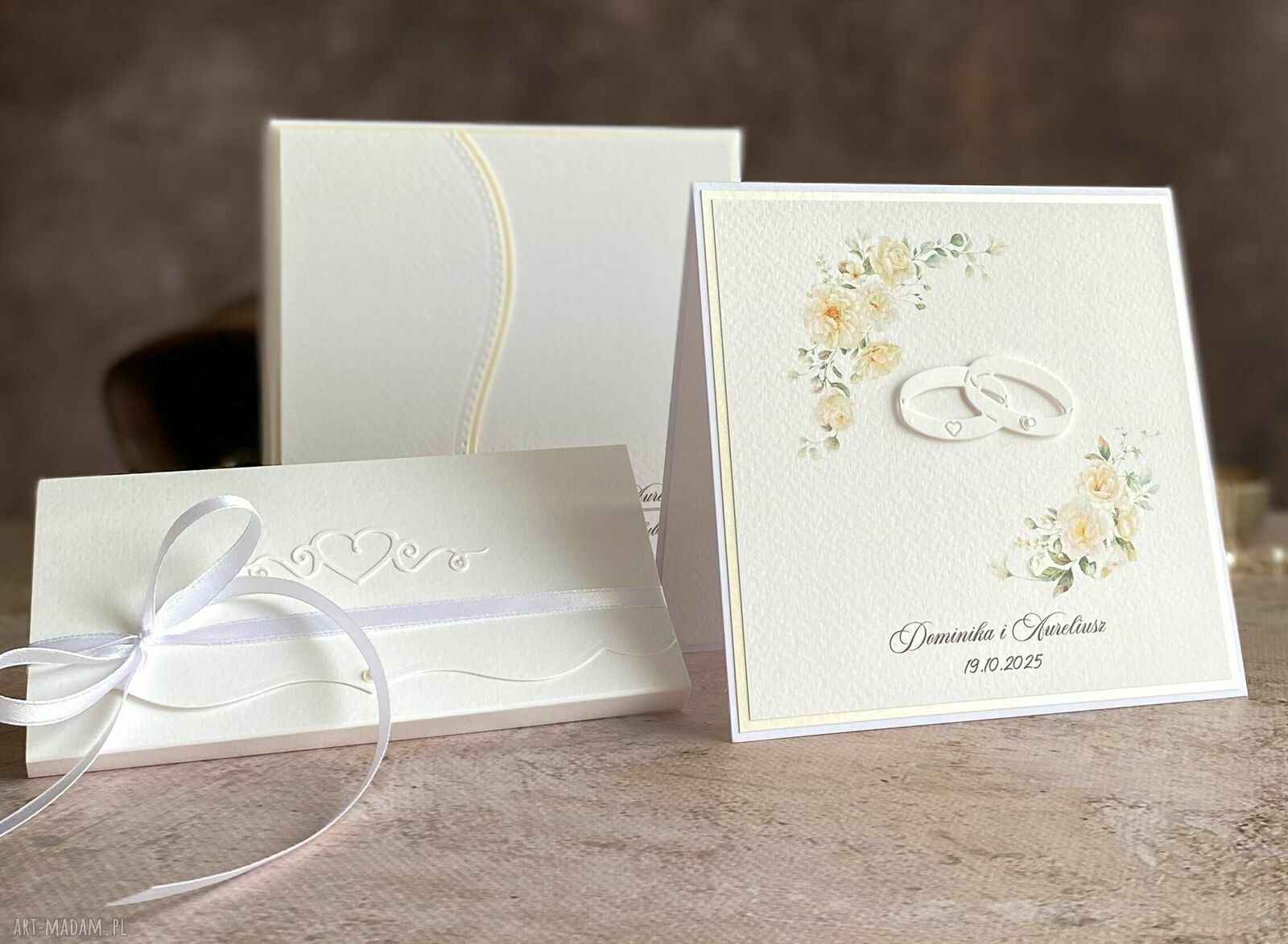 Pudełko na pieniądze dla Młodej Pary WP 132 - personalizowane na ślub