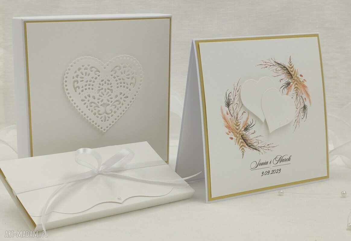 Pudełko na pieniądze dla młodej pary na ślub WB 94A - Wedding Charm BOHEMIAN (personalizowane)