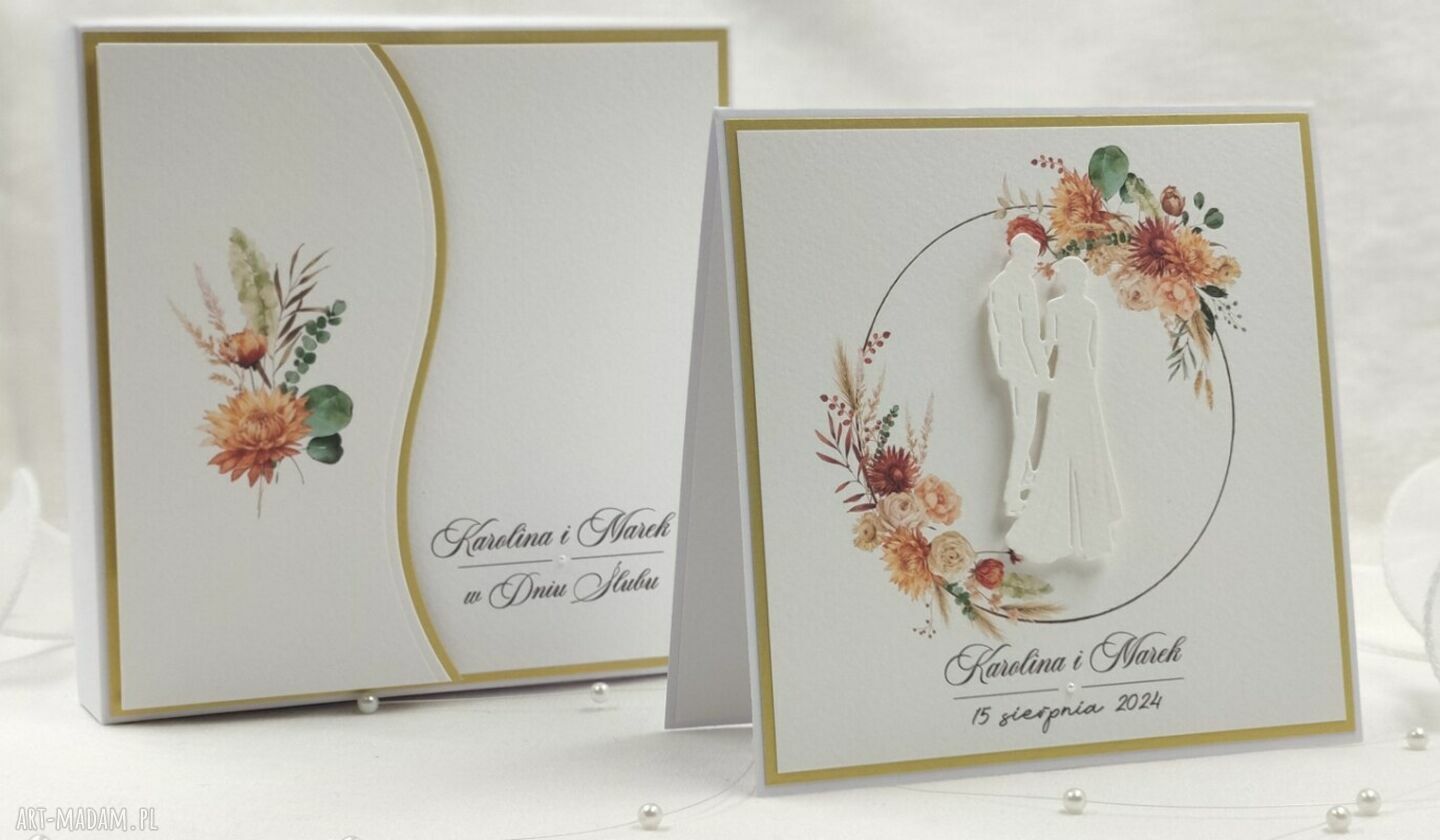 Personalizowane pudełko na pieniądze ślubne dla Młodej Pary - WB 31A