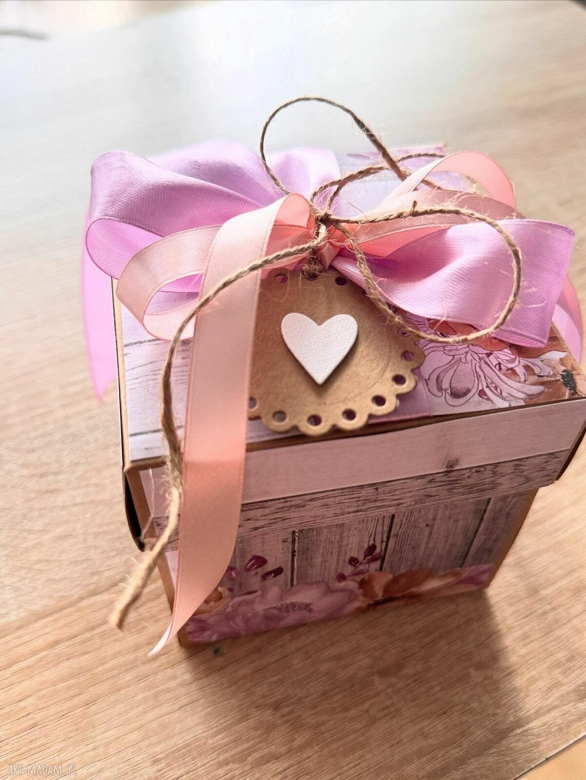 Pudełko na ślub i wesele - kartka w formie exploding box