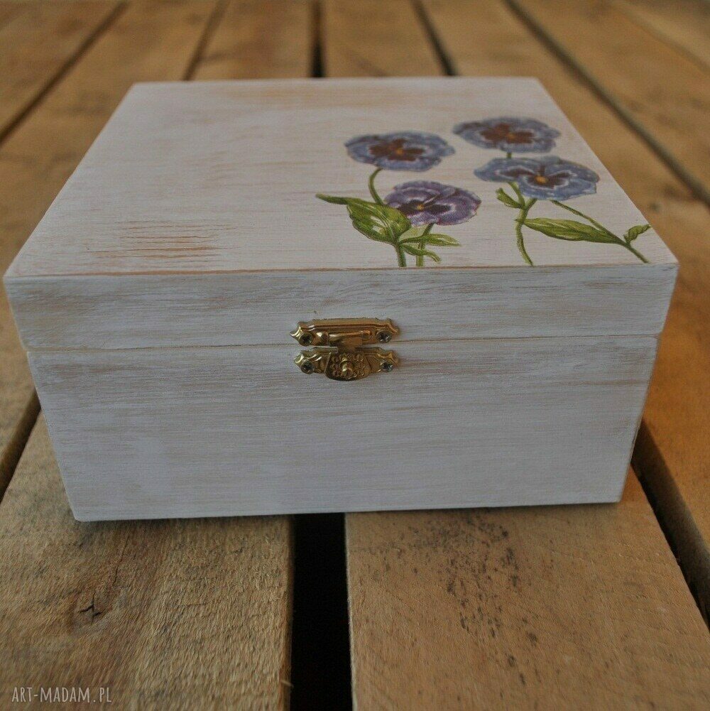pudełka: Pudełko szkatułka Ręcznie robione