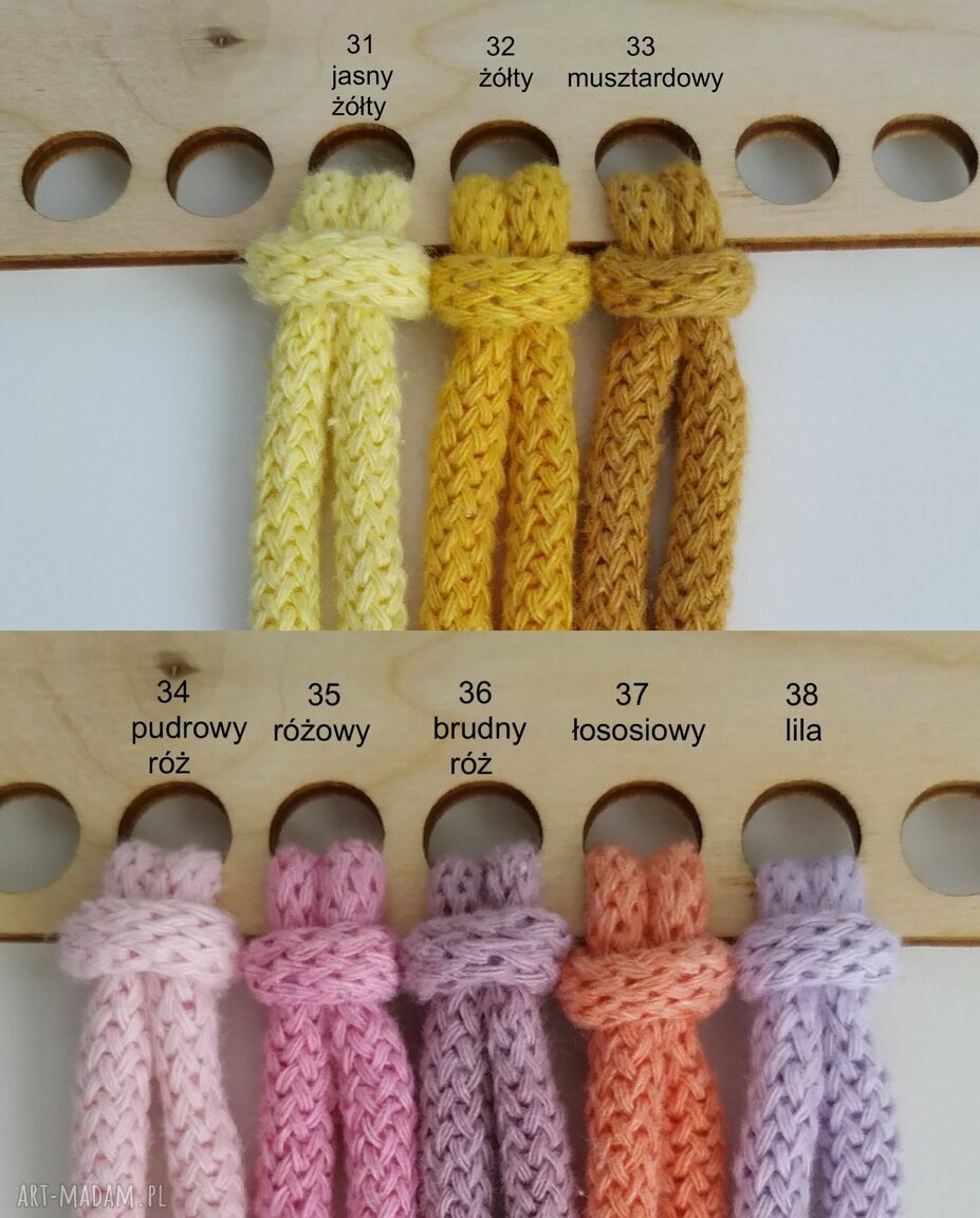 Pufa dekoracyjna 35x20 cm ze sznurka bawełnianego - szydełkowana