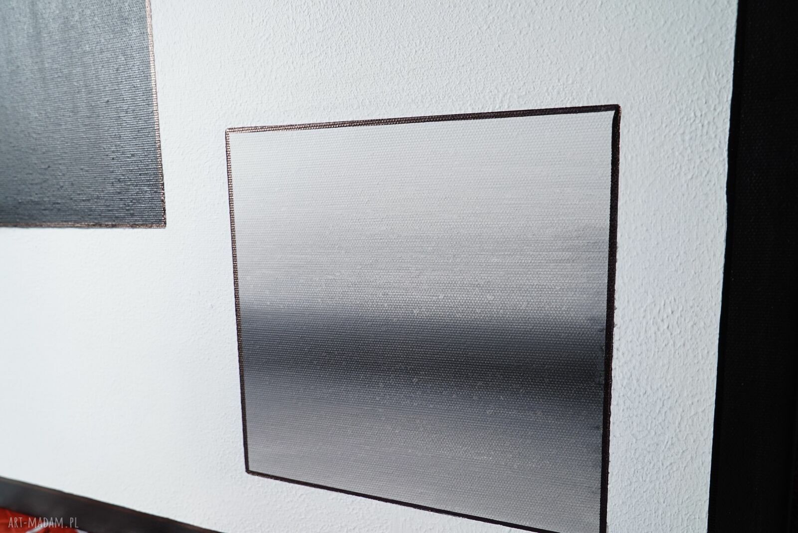 Punkty styku - dyptyk abstrakcyjny minimalizm z akrylu (2x100x90 cm)