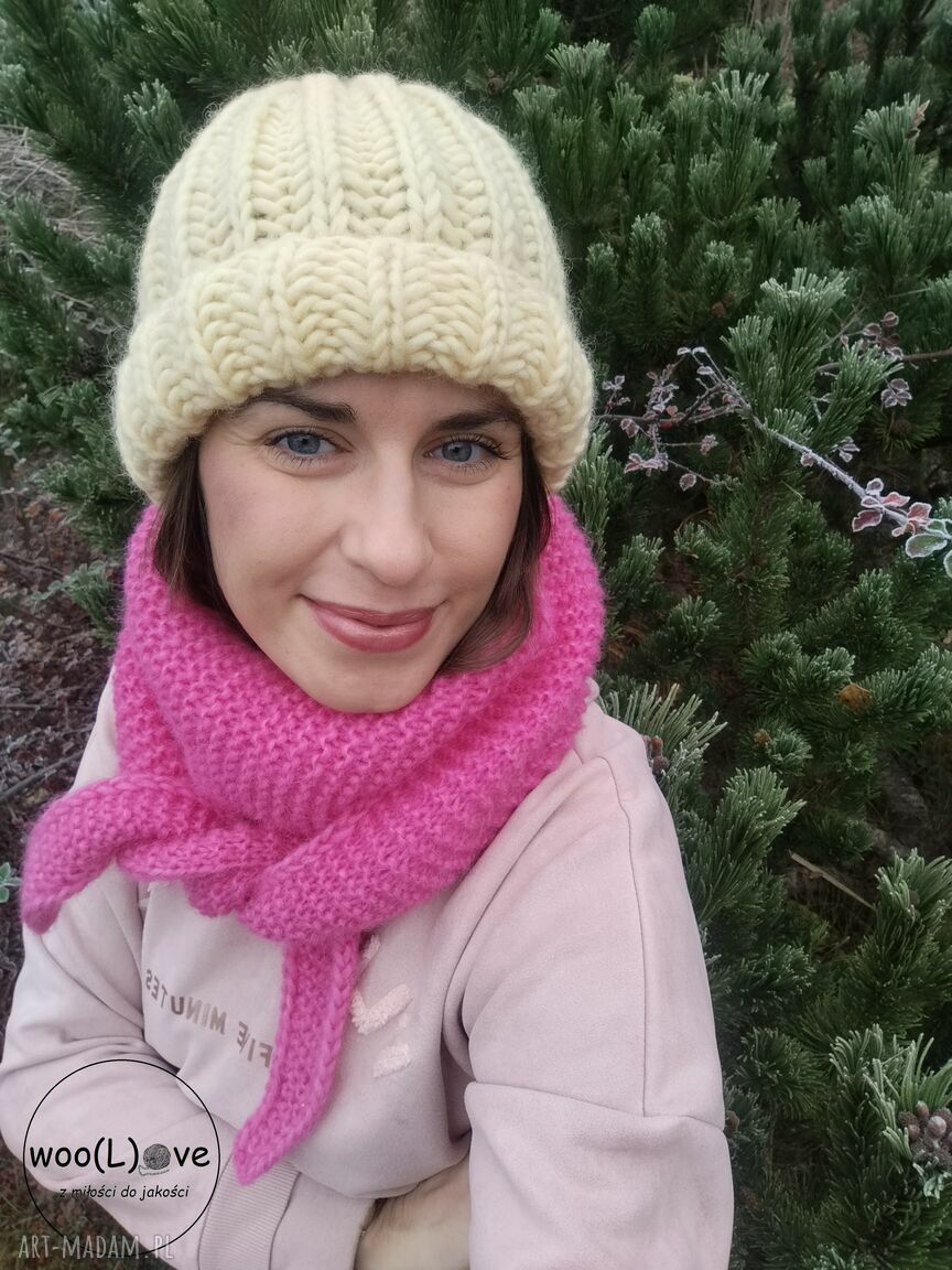 Wełniana czapusia angielka lemoniada czapka wełna angielska pure