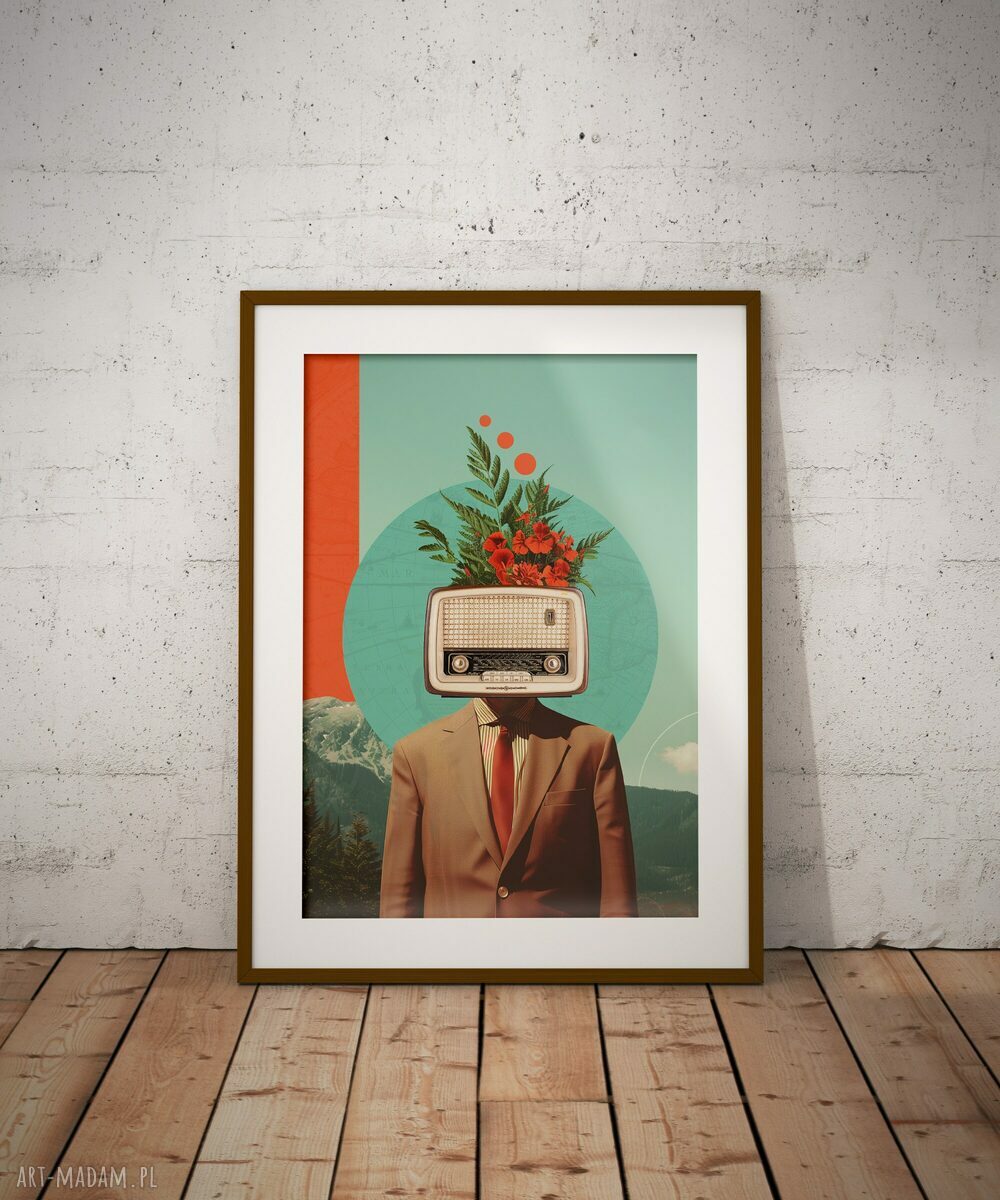Plakat Radiohead (50x70 cm) - dla audiofila z audiowizją muzyki