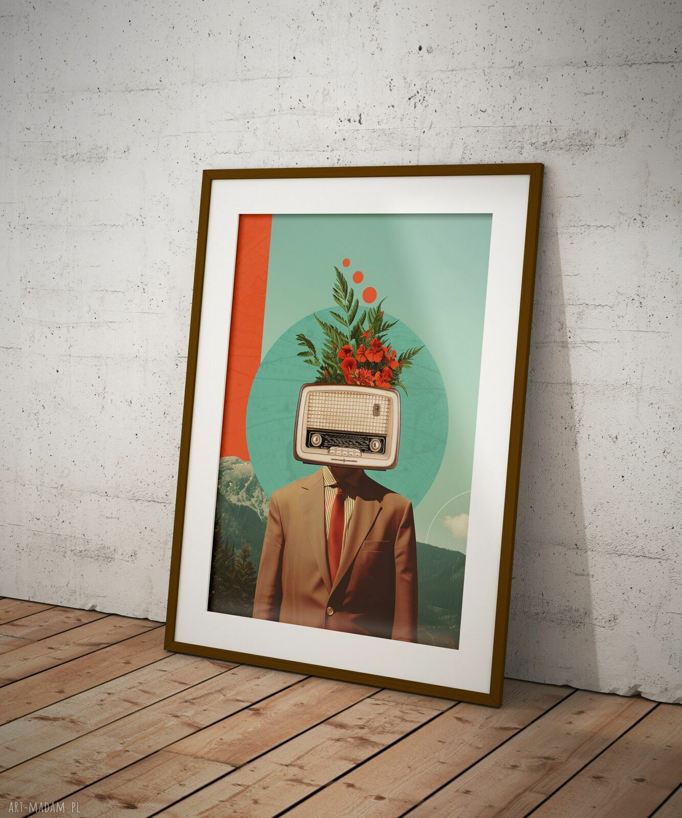 Plakat Radiohead (A2 - 42x59,4 cm) - kolaż dla audiofila