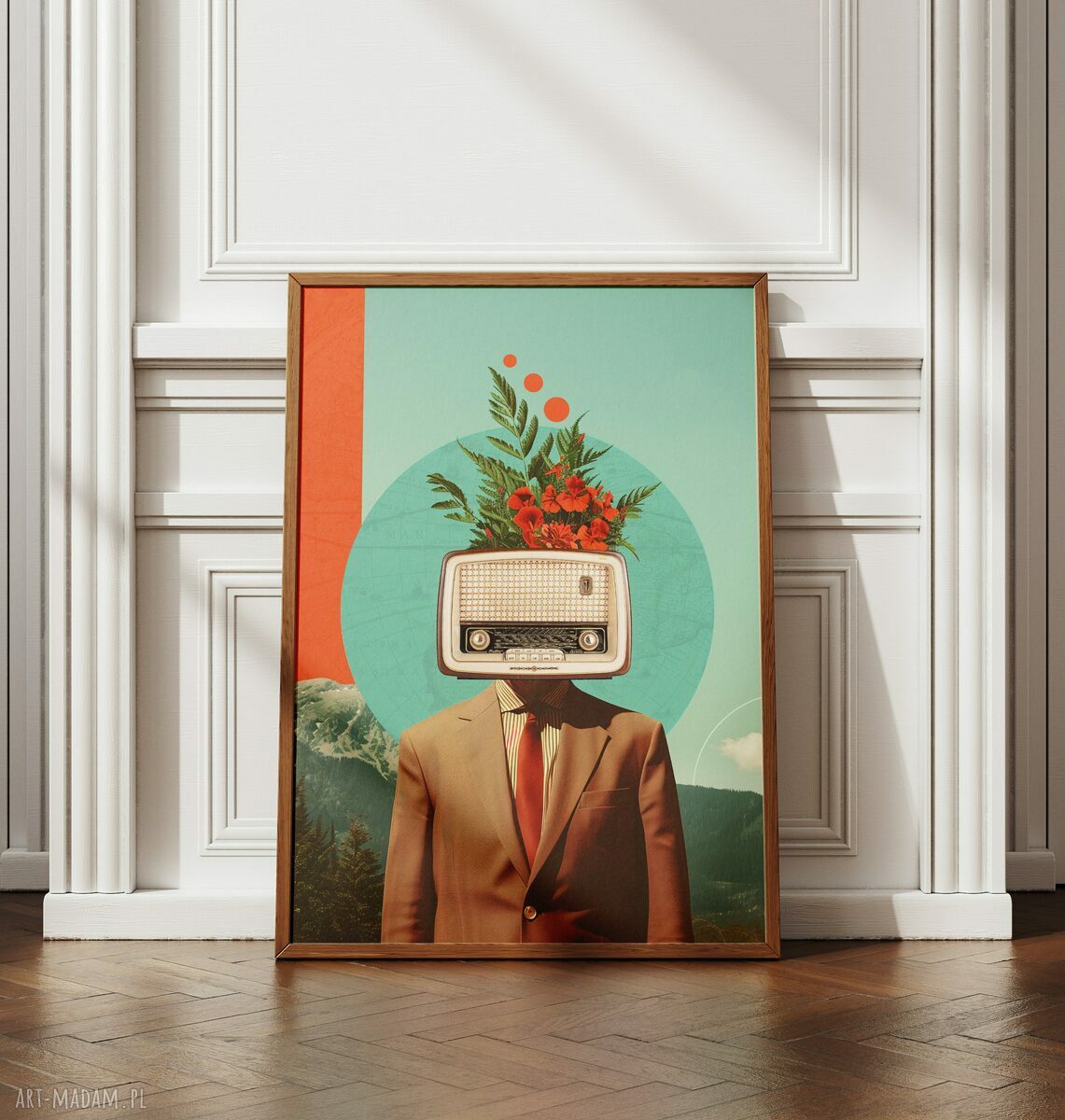 Plakat Radiohead A1 59,4 x 84,1 cm - muzyczny kolaż surrealistyczny