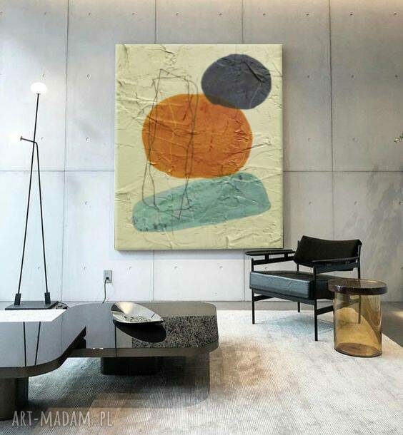Wielkoformatowy obraz abstrakcyjny art&texture RARO 100x150 cm
