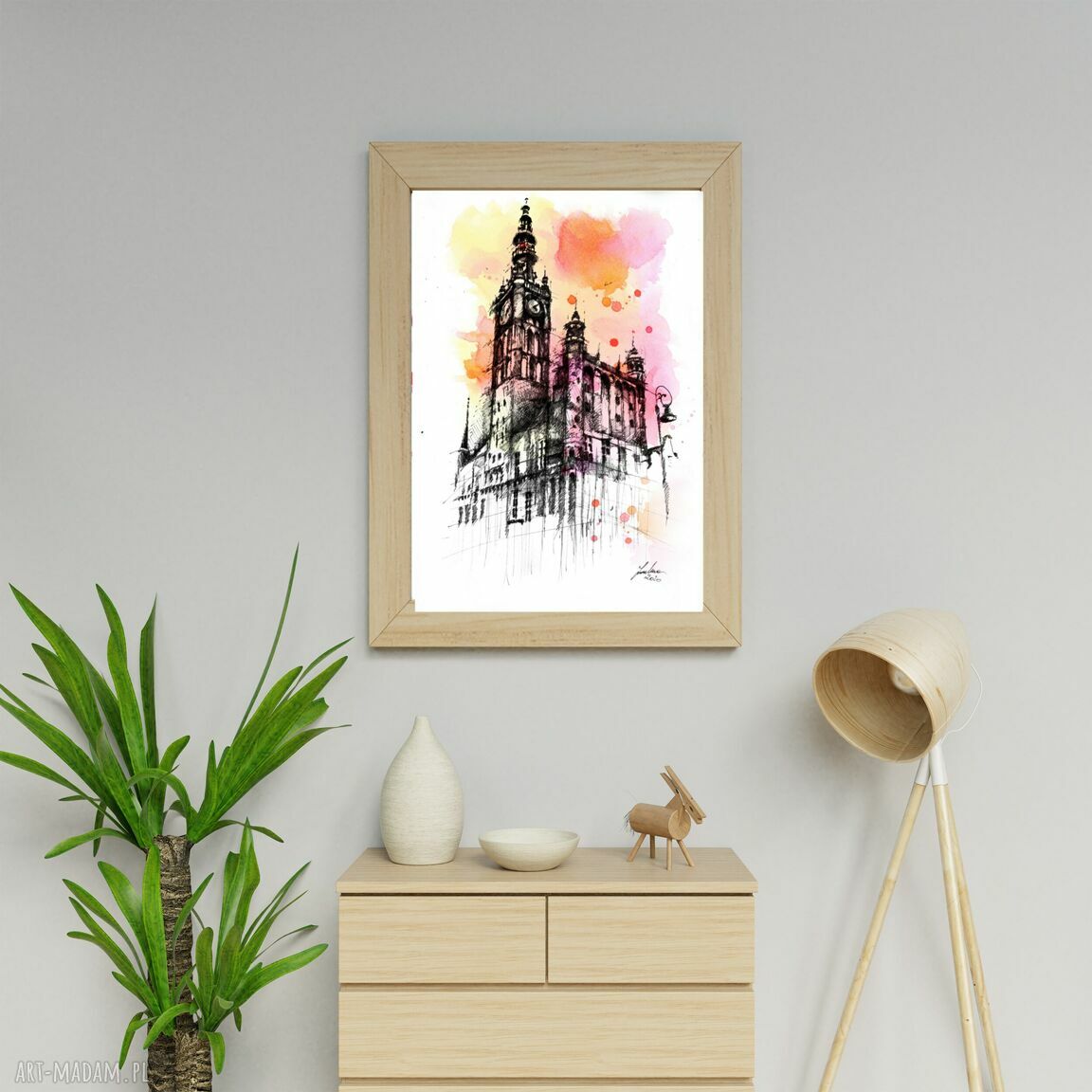 Ratusz Głównego Miasta Gdańsk - plakat kolor A3