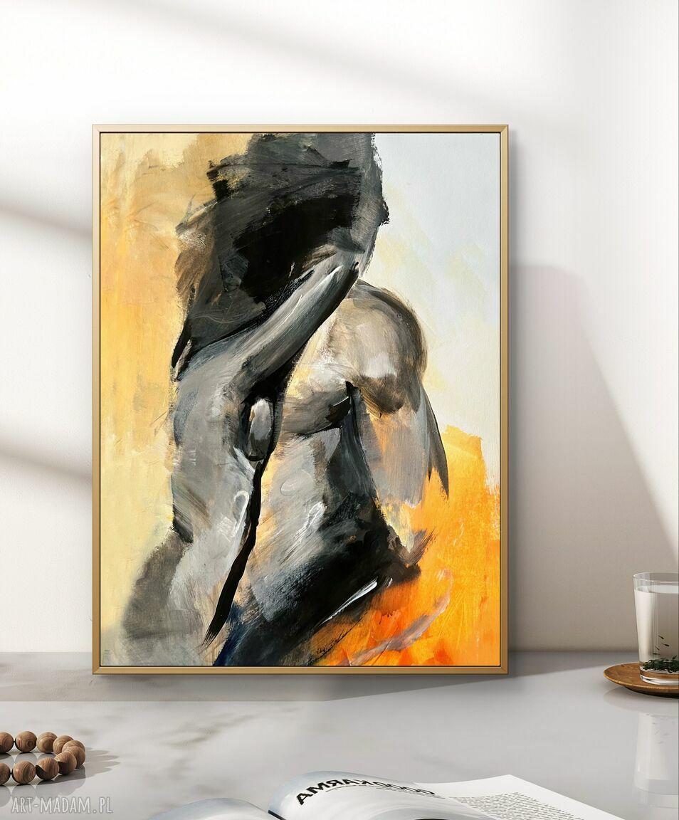 Obraz „Razem” 60x86 cm - giclée dla par do sypialni