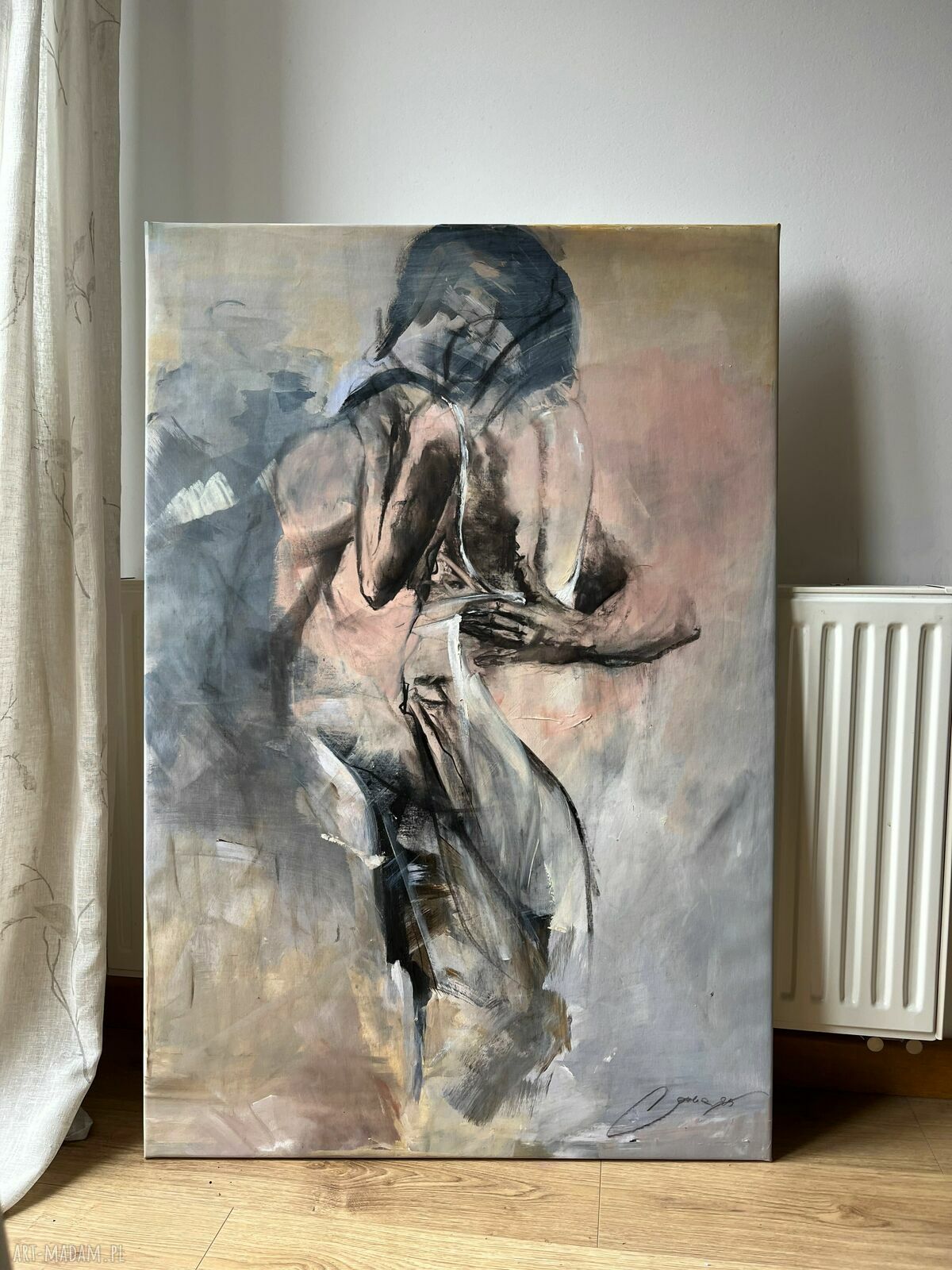 Razem - zmysłowy duży obraz kobiety 120x80