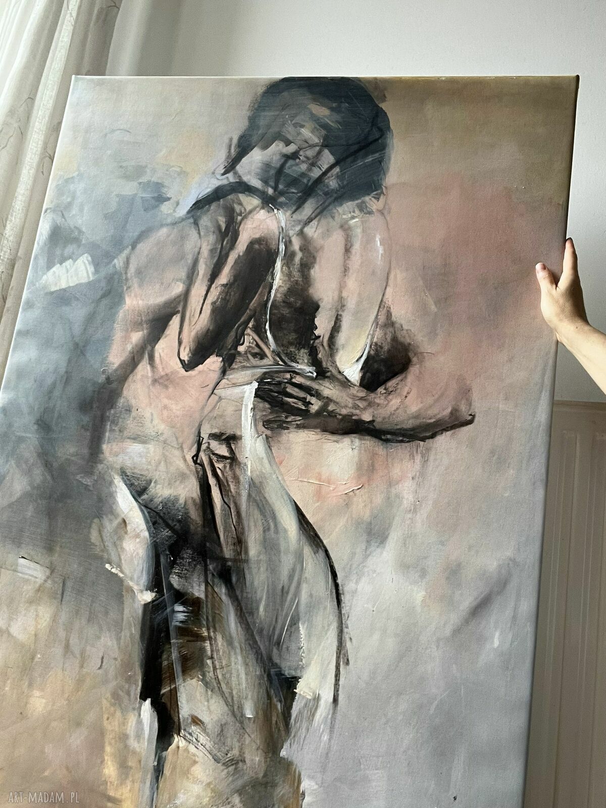 Razem - zmysłowy duży obraz kobiety 120x80