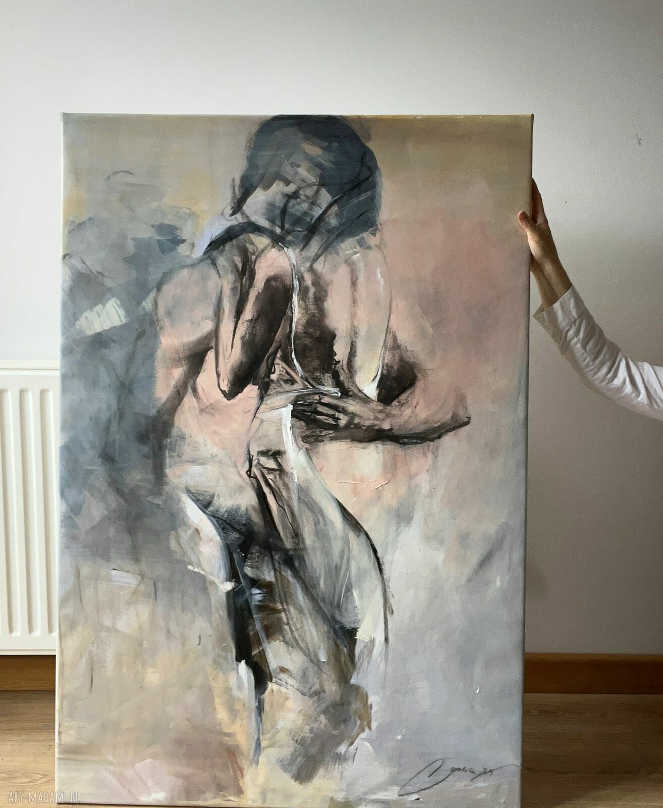 Razem - zmysłowy duży obraz kobiety 120x80